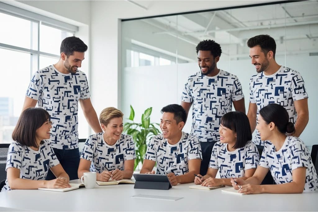 لباس‌های متحدالشکل؛ چگونه تیشرت برند شما حس یکپارچگی تیم را می‌سازد؟