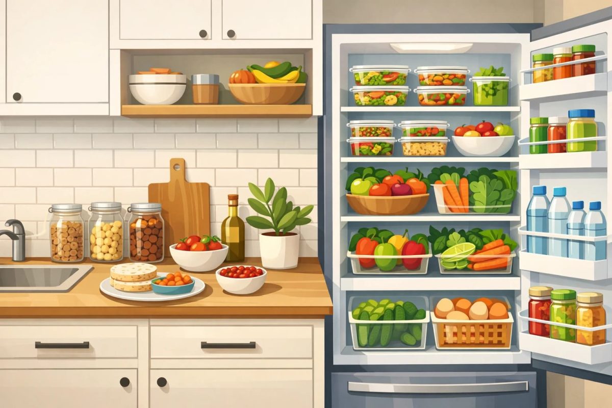 چطور یخچال و آشپزخانه را طوری بچینیم که ما را به تغذیه سالم‌تر تشویق کند؟