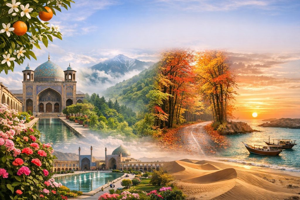 بهترین زمان‌های سال برای سفر به شهرها و مناطق مختلف ایران